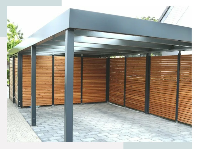 Навесы для парковки в Петергофе