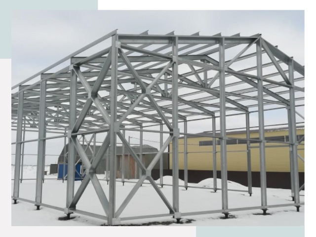 Каркасные ангары в Петергофе