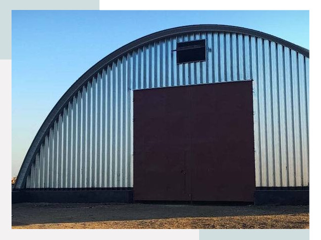 Бескаркасные ангары в Петергофе