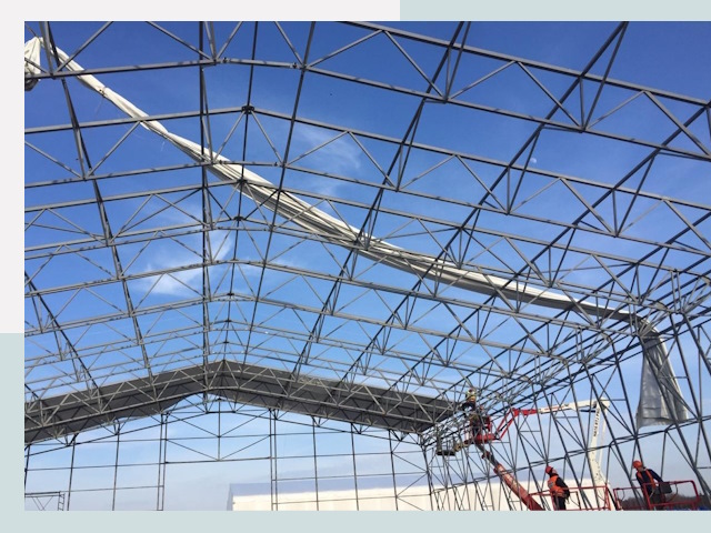 Шатровые ангары от 628 руб. в Петергофе и Ленинградской области