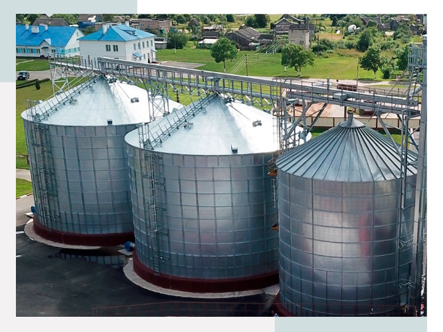 Металлические силосы в Петергофе