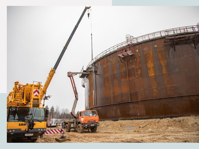 Монтаж резервуаров в Петергофе от 628 руб. за м³