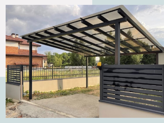 Металлические навесы в Петергоф от 628 руб. за м²