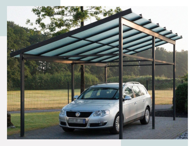 Навесы для автомобилей в Петергофе