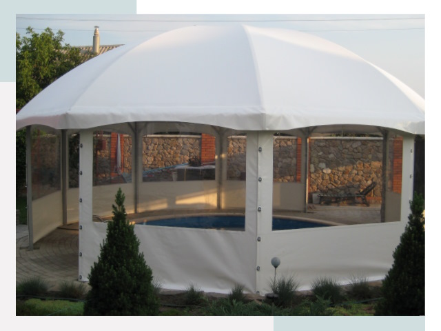 Тентовые павильоны в Петергофе