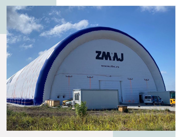 Брендирование ангаров в Петергофе